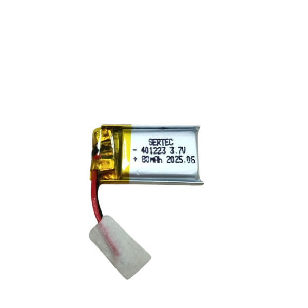 401223 3.7V 80 mAh Li-Polymer Pil (Devreli/1.5A) fotoğrafı – 401223, 37v, 80, mah