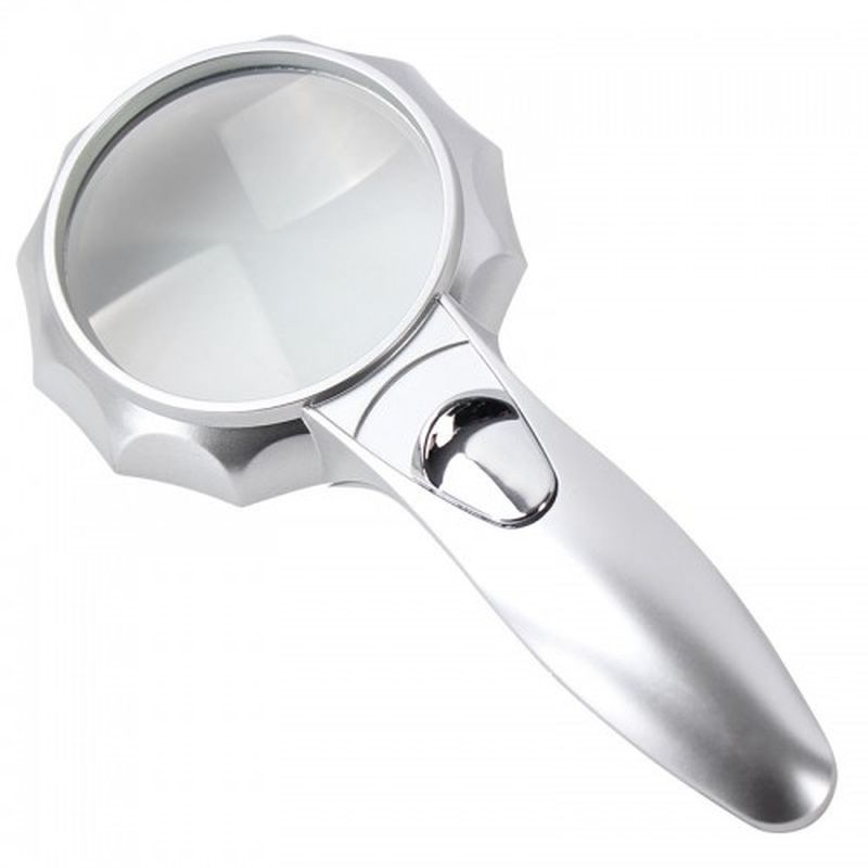 4X 6 Led Işık Aydınlatma 75Mm Optik Lens El Büyüteç - Super Store TR