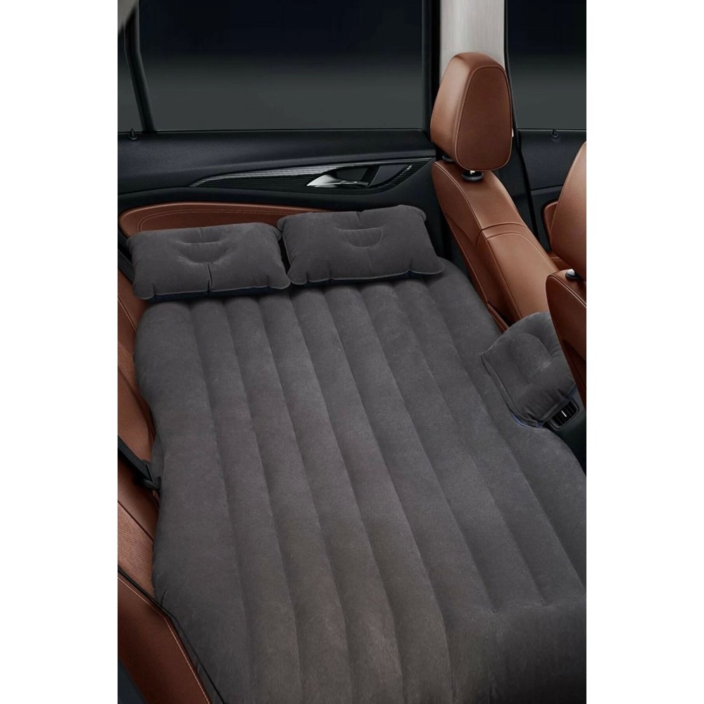 Araç İçi Şişme Yatak Araba Ve Kamp Yatağı Çanta Elektrikli Pompa Tamir Kiti Ve Yastıklı Yatak Seti fotoğrafı – arac, ici, sisme, yatak