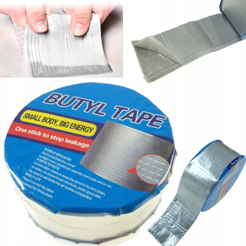 Çamur Bant 10 Cm x 5 Mt Sakız Bant Su Geçirmez Boru Çatı Çatlak Yalıtım Bandı fotoğrafı – camur, bant, 10, cm