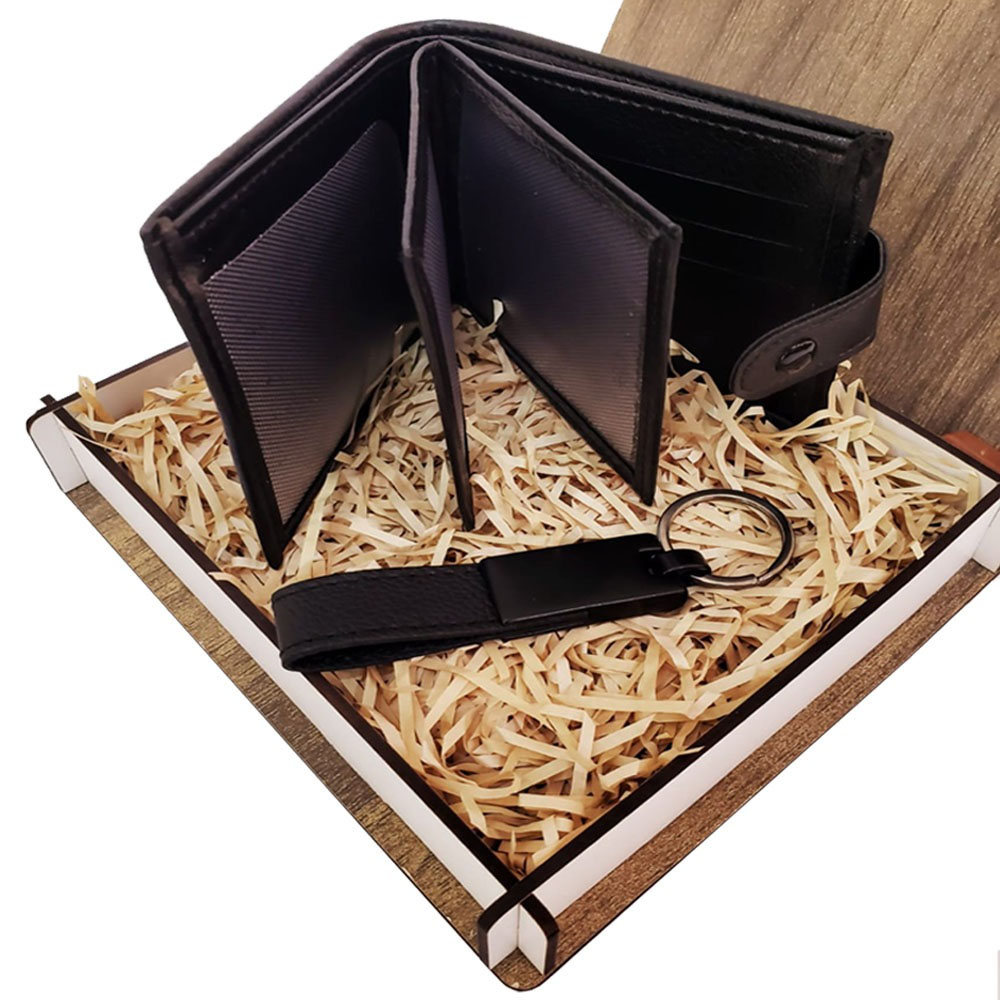 Cüzdan Anahtarlık Ahşap Kutulu Set fotoğrafı – cuzdan, anahtarlik, ahsap, kutulu