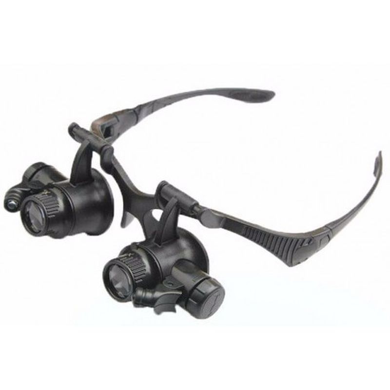 Gözlük Modeli 10X 15X 20X 25X Lens 2 Led Işıklı Büyüteç 9892G fotoğrafı – gozluk, modeli, 10x, 15x