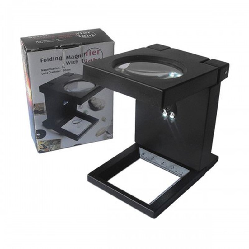 Katlanır Plastık Led Işıklı Test Cıhazı Büyüteç 2.5X90Mm fotoğrafı – katlanir, plastik, led, isikli