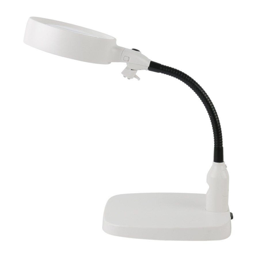 Masaüstü 10X Led Işıklı Büyüteç Okuma El Sanatları Onarım Büyüteç 7765 fotoğrafı – masaustu, 10x, led, isikli