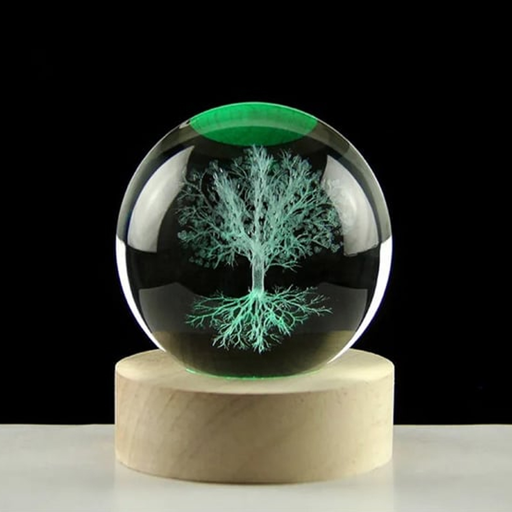 Renk Değiştiren Hayat Ağaçı Cam Küre fotoğrafı – renk, degistiren, hayat, agaci