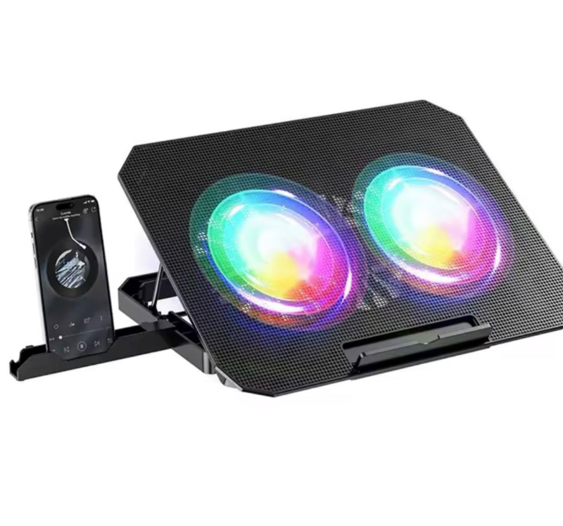 ZRn33 2 Fanlı Standlı Rgb Laptop Soğutucu fotoğrafı – zrn33, 2, fanli, standli